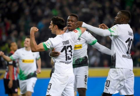 "Gladbach" defeated "Eintracht" in a six-goal festival