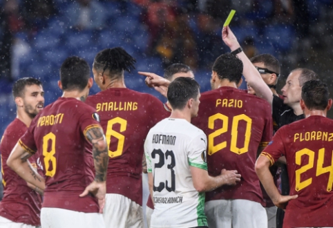 A bizarre 11-meter penalty kick was assigned to the gates of "Roma" in the Europa League