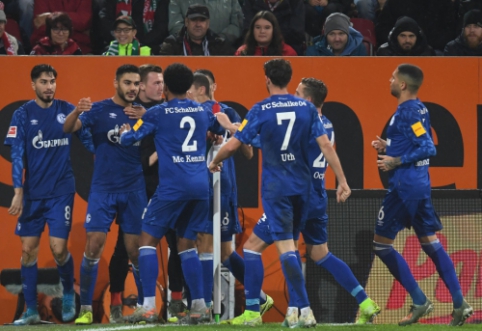 "Schalke" defeated "Augsburg" team in a drama with five goals