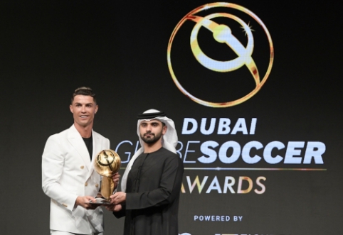 C. Ronaldo recognized as the best football player in the world in "Globe Soccer" awards.