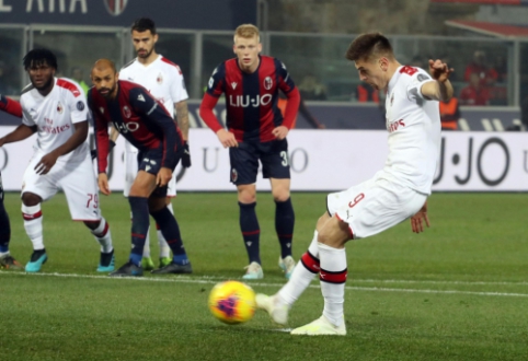 "AC Milan" defeated "Bologna" in a high-scoring match