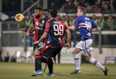 "Cagliari" crushed "Sampdoria" in an incredible drama