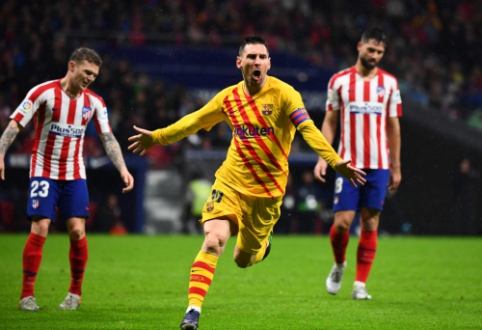 L. Messi's late goal killed off the "Atletico" team