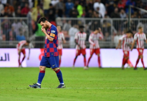 The five-goal thriller ended with a surprising defeat for "Barcelona" in the Super Cup