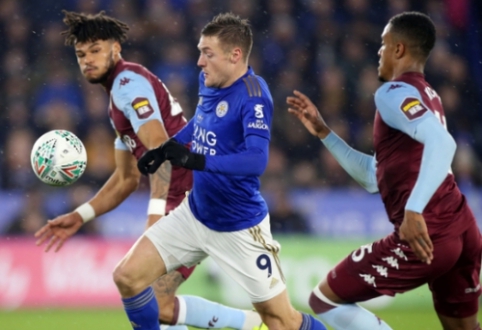 In the semifinals of the English League Cup - "Leicester" and "Aston Villa" are tied.