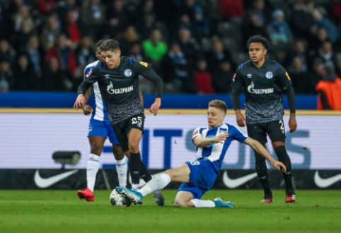 In Germany - the draw of "Hertha" and "Schalke" teams