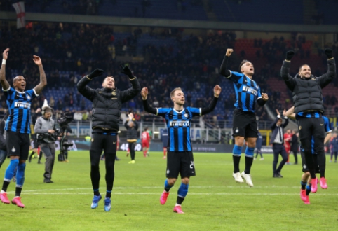 "Inter" broke through to the semi-finals of the Italian Cup after a fierce fight.