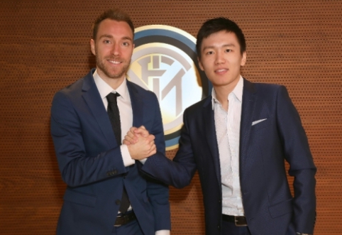 Official: C. Eriksen shakes hands with "Inter"