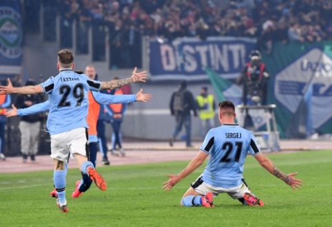 "Lazio" defeated "Inter" and rose to second place in the "Serie A" standings.