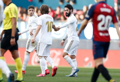 "Real" undefeated after an early goal broke dealt with "Osasuna", "Sevilla" fell to "Celta"