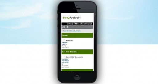 Portal EuroFootball.com presents the mobile version