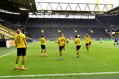 "Bundesliga" comeback marked by BVB goal fiesta