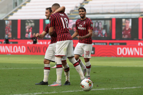 "At the end of the match, AC Milan crushed Roma, Napoli dealt with SPAL"