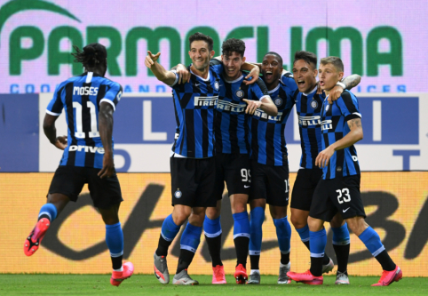 "Inter" only defeated "Parma" at the very end of the match