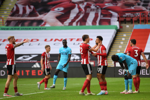 "Sheffield United" delivered an unexpected blow to the "Tottenham" team