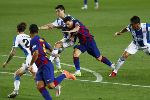 "Barcelona" sent "Espanyol" team to the second Spanish league