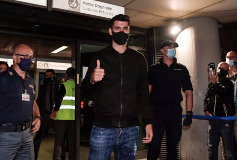 "Juventus" welcomed a familiar face - A. Morata has already arrived in Turin.