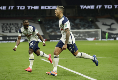 "Tottenham" secured a ticket to the English League Cup quarter-finals after a penalty shootout.