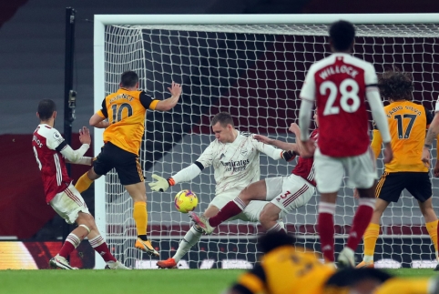 "Wolves" dealt another blow to the "Arsenal" team