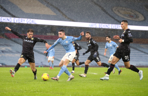 "Man City" stood down "Aston Villa" and returned to the top of the "Premier" league.