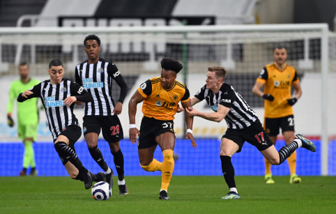 "Wolves" and "Newcastle" shared a point