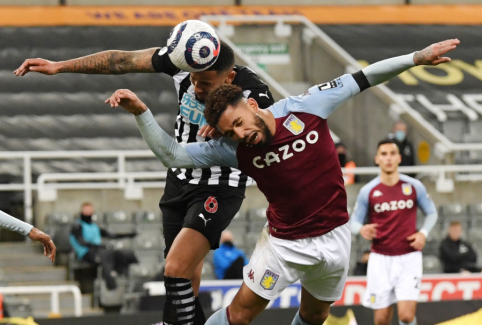 "Newcastle" and "Aston Villa" teams, who exchanged goals at the end of the match, shared a point.