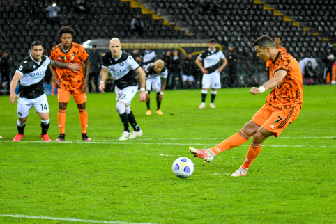 At the end of the match, C. Ronaldo snatched a vitally important victory for the "Juventus" team