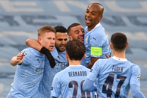 "Man City" reached an English club record in the Champions League