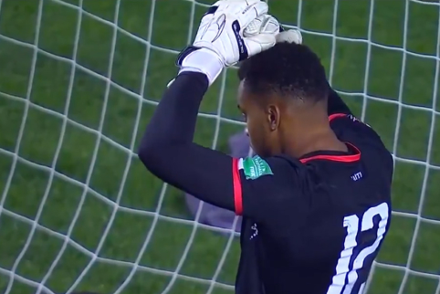 See: unbelievable save by Haitian goalkeeper