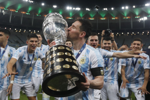 L. Messi finally won trophies with the Argentine National Team