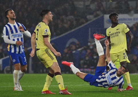 The duel between "Brighton" and "Arsenal" ended goalless