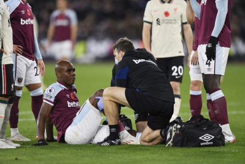 One of the key "West Ham" defenders suffered a cruciate ligament injury