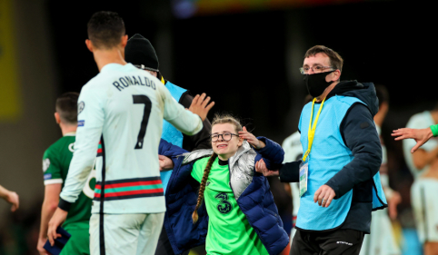 The girl's father who received C. Ronaldo t-shirts - a solid fine