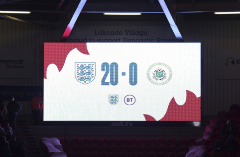 Humiliation of Neighbors: The English sent 20 goals to the Latvian goalposts