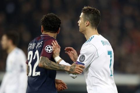 D. Alves: "Cristiano Ronaldo was the toughest opponent during my career"