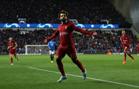 M. Salah scored a "hat-trick" in 5 minutes, while "Liverpool" defeated the "Rangers" team away