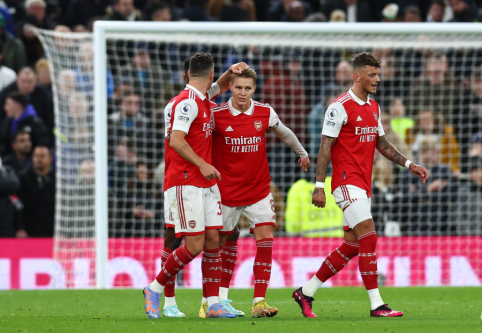 Arsenal" triumphed in the North London derby