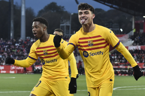 Barcelona" defeated "Girona" eleven on the road