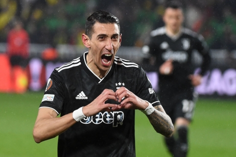 A. Di Maria's "hat-trick" paves the way for "Juventus" to the Europa League quarter-finals