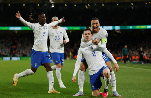 B. Pavard's 'trick' allowed the French to defeat Irish footballers