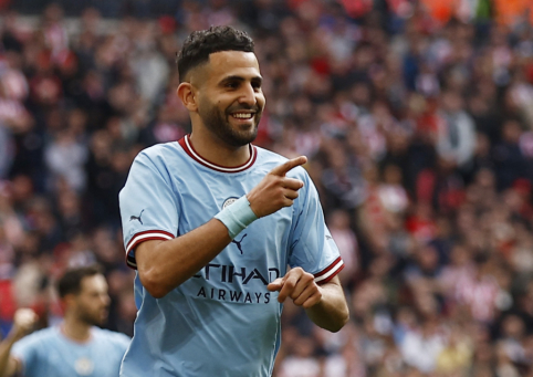 R. Mahrez's "hat-trick" paves the way to the FA Cup final for "Man City" squad