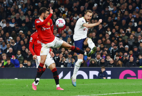 The 'Man Utd' team, who overcame a two-goal disadvantage, played against 'Tottenham' to a tie