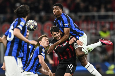 Champions League semi-final: At the beginning of the match, "Inter" knocked out "Milan