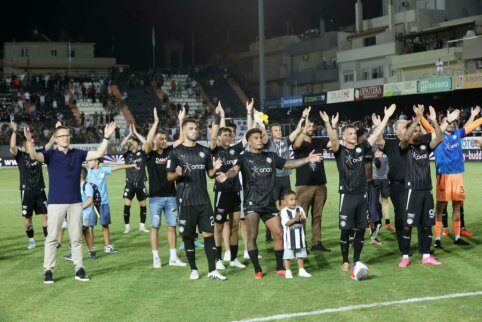 Loud season start: fans chanted Dambrauskas' surname, while OFI defeated "Aris" club.