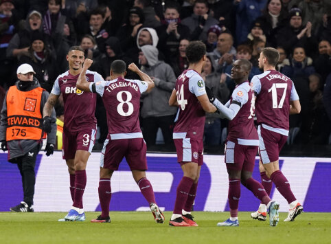 In the UEFA Conference League, "Aston Villa" secured a hard-fought victory