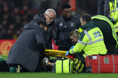 Luton Town" captain stumbled in the "Premier" league match