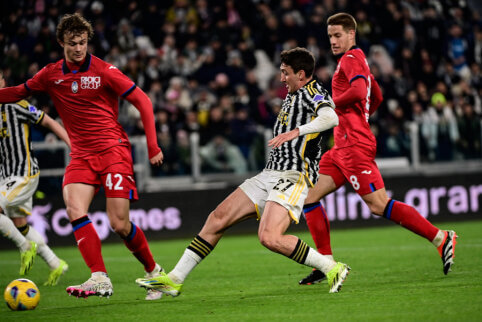 Juventus" and "Atalanta" shared a point