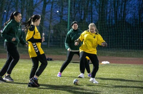 The representatives of the fairer sex tested their strength in the football event "My profession