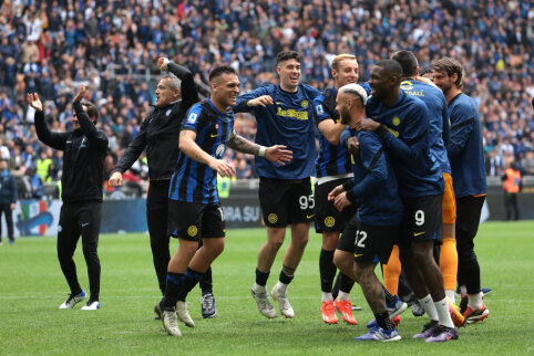 Inter started celebrating the title with a victory against Gineičio's team