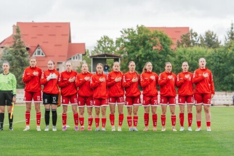 The U16 girls' national team finished their performance in Moldova by defeating the hosts